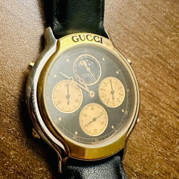 Gucci Chronograph Watch - Black Moon Phase - Picture 2 of 6